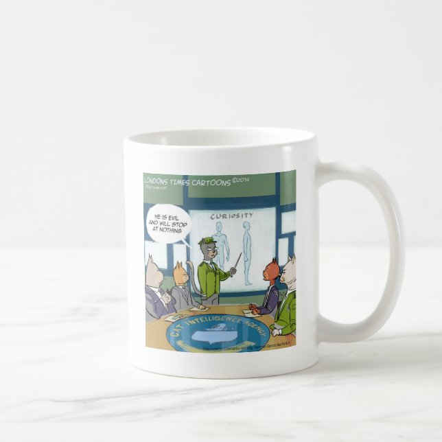 Mug L'ennemi naturel des chats, c'est drôle (Droite)