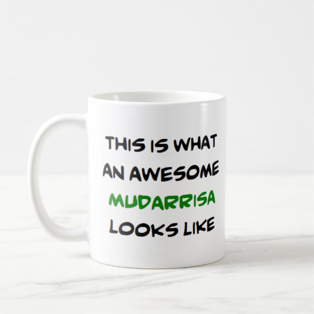 Mug l'enseignant arabe mudarrisa, génial (Gauche)