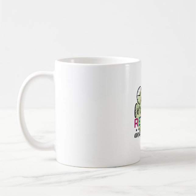 Mug L'Enseignant Est À L'Abri Pour Ne Jamais Retraité (Gauche)