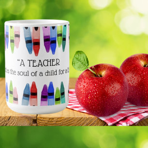 Mug L'enseignant nourrit l'enfant âme pour la vie Cray