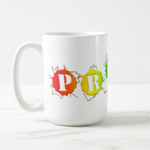 Mug L'enseigne de fierté aux couleurs de l'arc-en-ciel