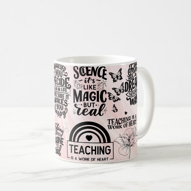 Mug l'enseignement est un travail de cœur (Devant droit)