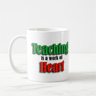 Mug L'enseignement est un travail de version texte de