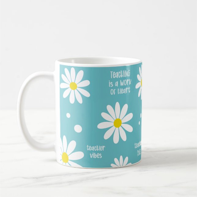 Mug L'enseignement est une oeuvre de la coquille (Gauche)