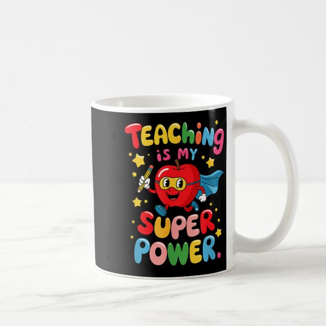 Mug L'enseignement rétro est une appréciation des ense (Droite)