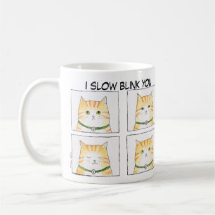 Mug Lente Liant Orange Tabby Chat Drôle Comédie Chat