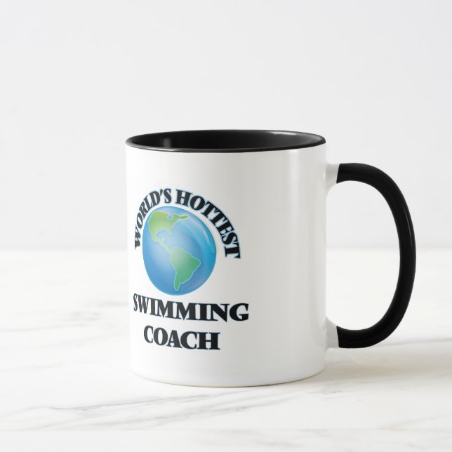 Mug L'entraîneur de la natation le plus chaud du monde (Droite)