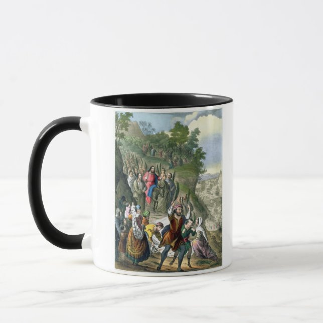 Mug L'entrée triomphale du Christ dans Jérusalem, d'un (Gauche)