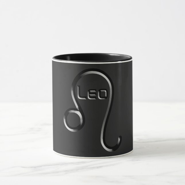 Mug LEO, Conception abstraite du signe zodiaque, (Centre)