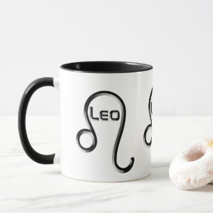 Mug LEO, Conception abstraite du signe zodiaque,