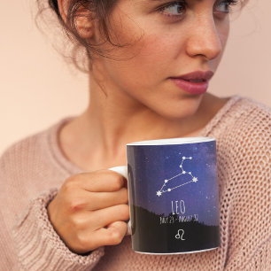 Mug Leo   Constellation Zodiaque personnalisée