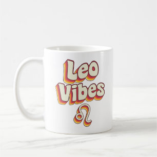 Mug Léo Vibes Lettres Bulles Colorées Zodiaque