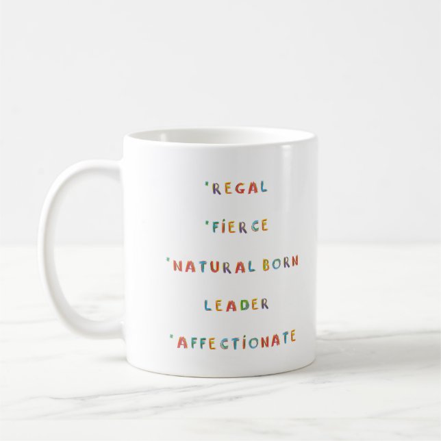 Mug Leo Zodiac Astrologie Enfant intérieur (Gauche)