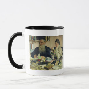 Mug Léon Tolstoï avec son épouse dans Yasnaya Polya