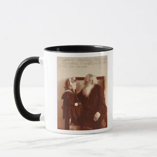 Mug Léon Tolstoy avec sa petite-fille, Tatiana (Gauche)