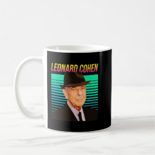 Mug Leonard Cohen Retro Portrait