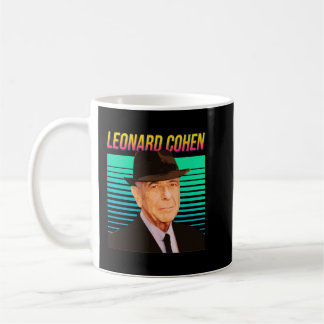 Mug Leonard Cohen Retro Portrait