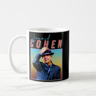 Mug Leonard Cohen Retro Style musique cadeaux