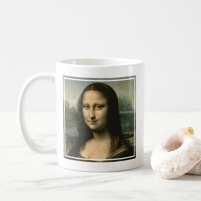 Mug Leonardo Vinci | Mona Lisa, c.1503-6 (Avec donut)