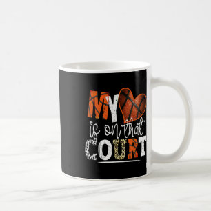 Mug Leopard Bysketbyll Maman Mon Coeur Est Sur Cette C