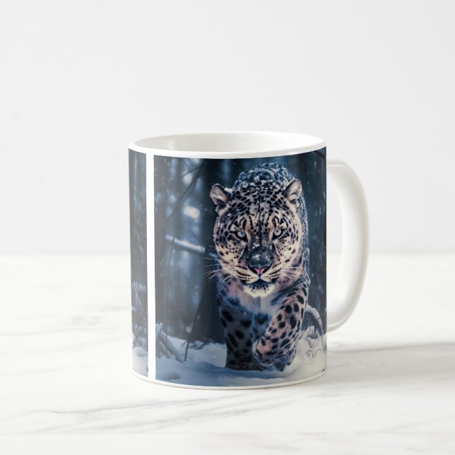 Mug Léopard des neiges (Devant droit)