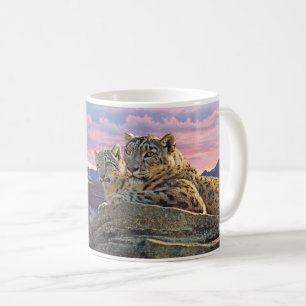 Mug Léopard des neiges Mère et Cub -