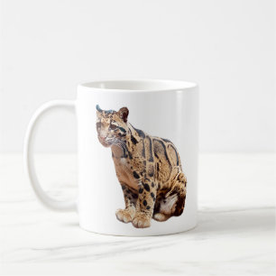 Mug léopard nébuleux photographie jungle grand félin a