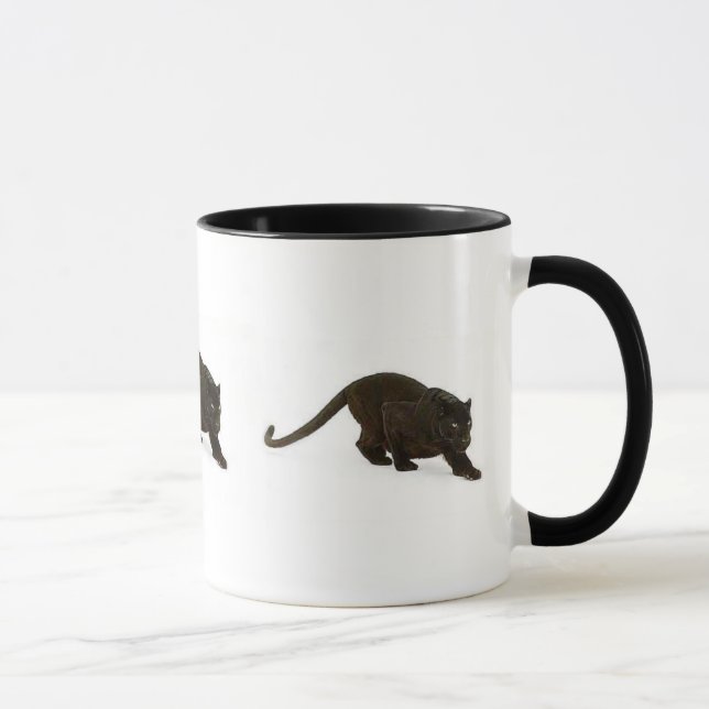 Mug Léopard noir égrappant, léopard noir égrappant,… (Droite)