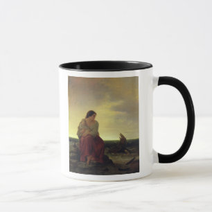 Mug L'épouse du pêcheur pleurant sur la plage