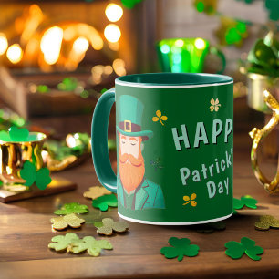 Mug Leprechaun Clover Shamrock Patrick's Day