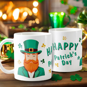 Mug Leprechaun Clover Shamrock Patrick's Day
