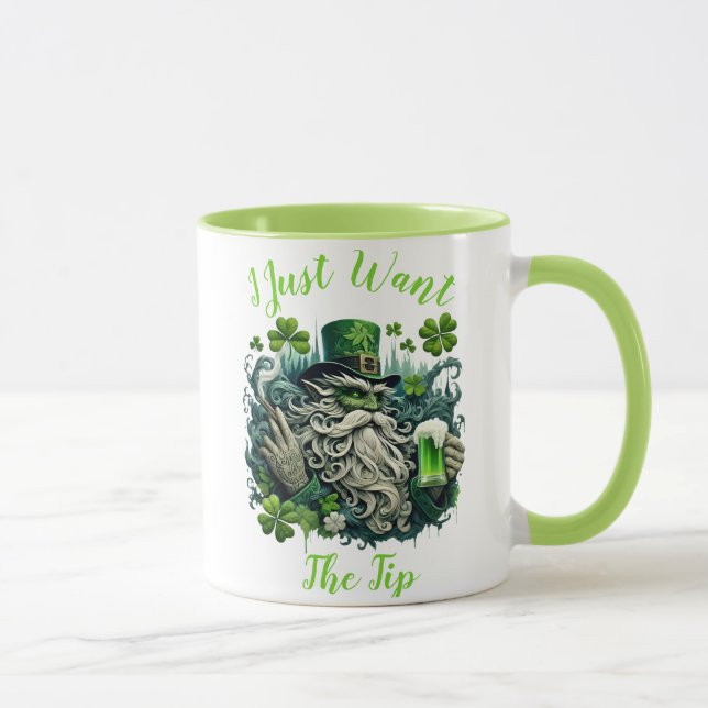 Mug Leprechaun Whimsical Savourer Un Froid (Droite)