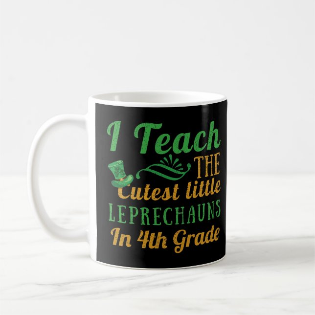 Mug Leprechauns Enseignants de 4e année Enseigner Sain (Gauche)