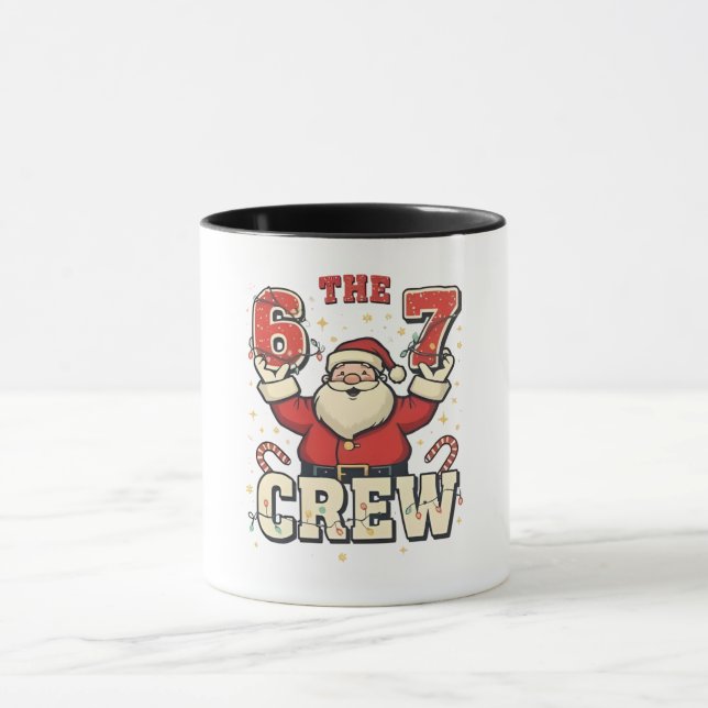 Mug L'équipage 6 7 Drôle de Père Noël Meme de Noël  (Centre)