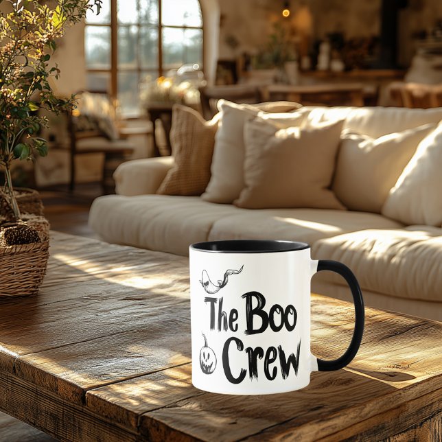 Mug L'équipe Boo Halloween – Création fantôme amusante (Créateur téléchargé)