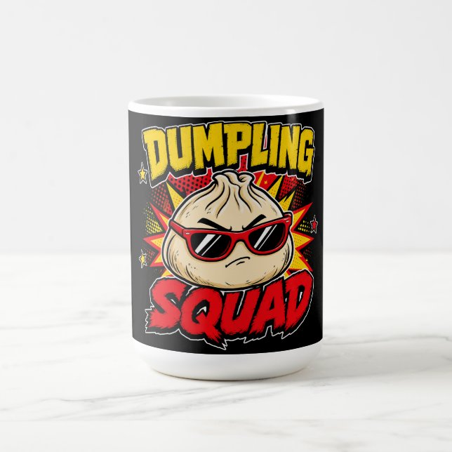 Mug L'équipe de raviolis Bande dessinée rétro Pop Art  (Centre)
