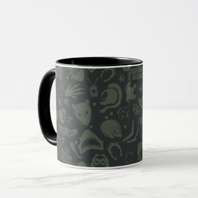 Mug L'équipe du suicide | Motif d'icône de caractère (Devant gauche)