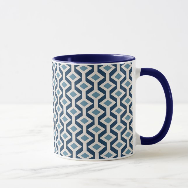 Mug L'ère atomique a inspiré le motif géométrique (Droite)