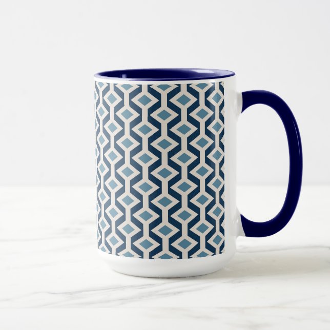 Mug L'ère atomique a inspiré le motif géométrique (Droite)