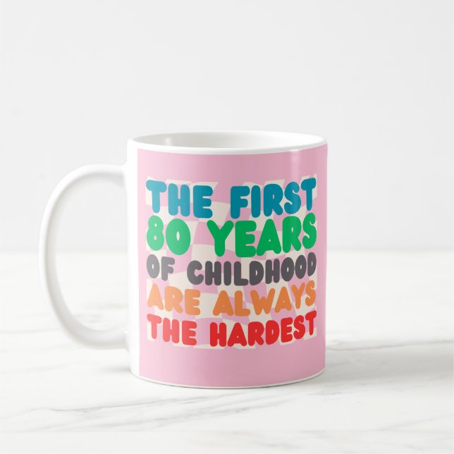 Mug Les 80 premières années de vintage d'enfance (Gauche)