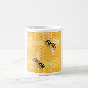 Mug Les abeilles sur les peignes de miel