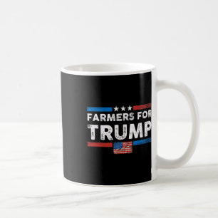 Mug Les agriculteurs pour Trump drapeau américain vint