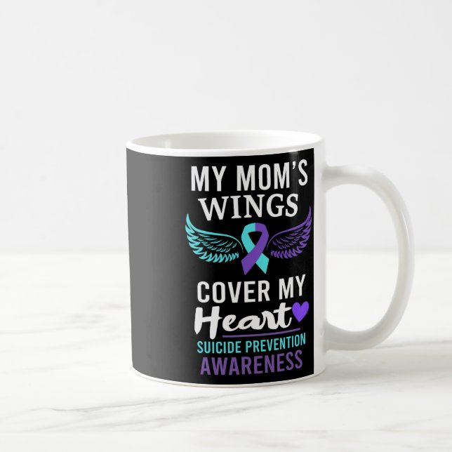 Mug Les ailes de ma mère Couverture Coeur Suicide Sens (Droite)