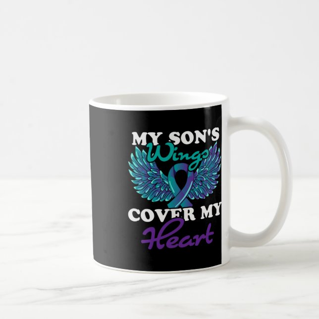 Mug Les ailes de mon fils couvrent mon coeur Préventio (Droite)
