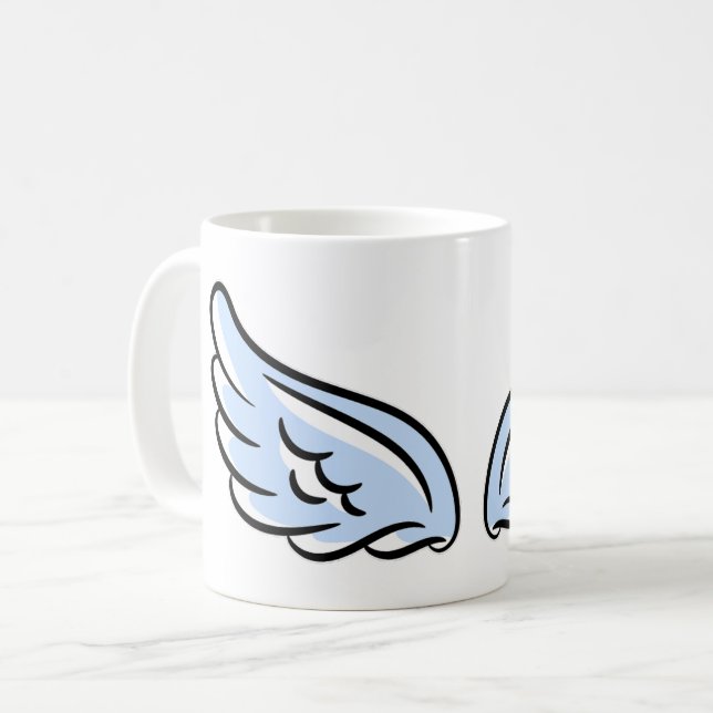 Mug Les ailes du petit ange mignon (Devant gauche)