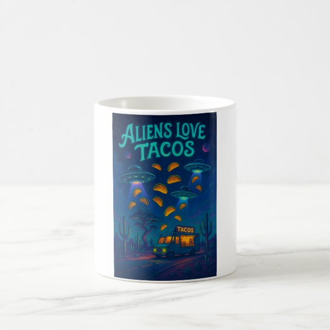 Mug Les aliens adorent les tacos (Centre)