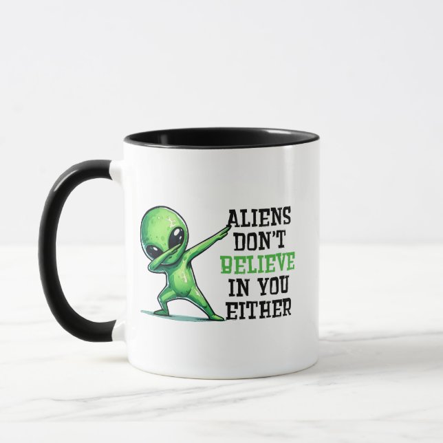 Mug Les aliens ne croient pas en vous non plus (Gauche)