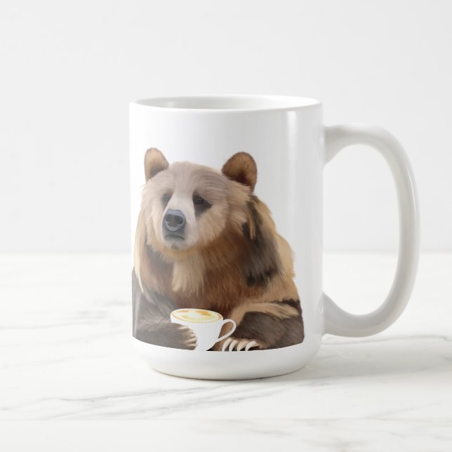 Mug Les Amateurs De Café Portent Avec Moi Pun D'Ours (Droite)
