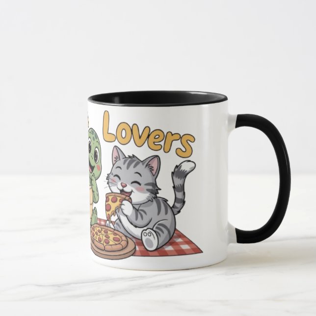 Mug Les amateurs de pizzas (Droite)