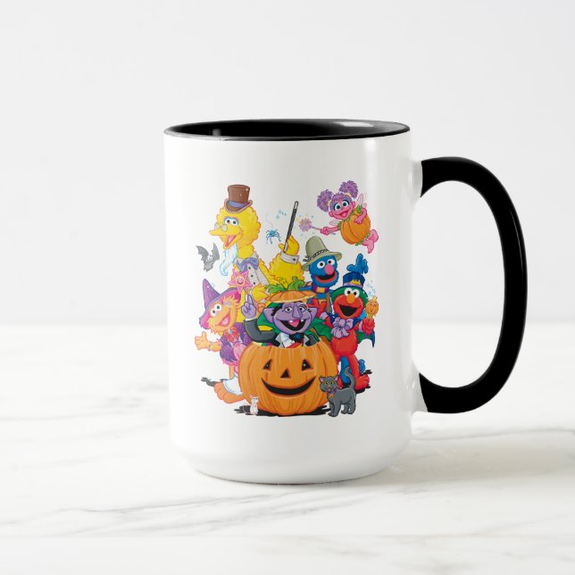 Mug Les amis de 1, rue Sésame | Joyeux Halloween (Droite)